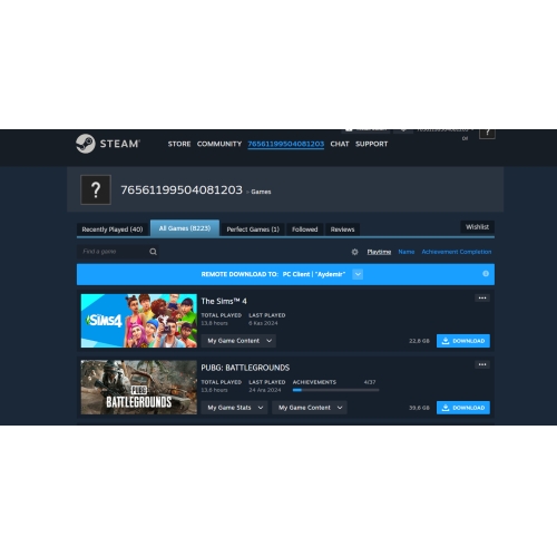  8000+ Oyunlu Steam Hesap